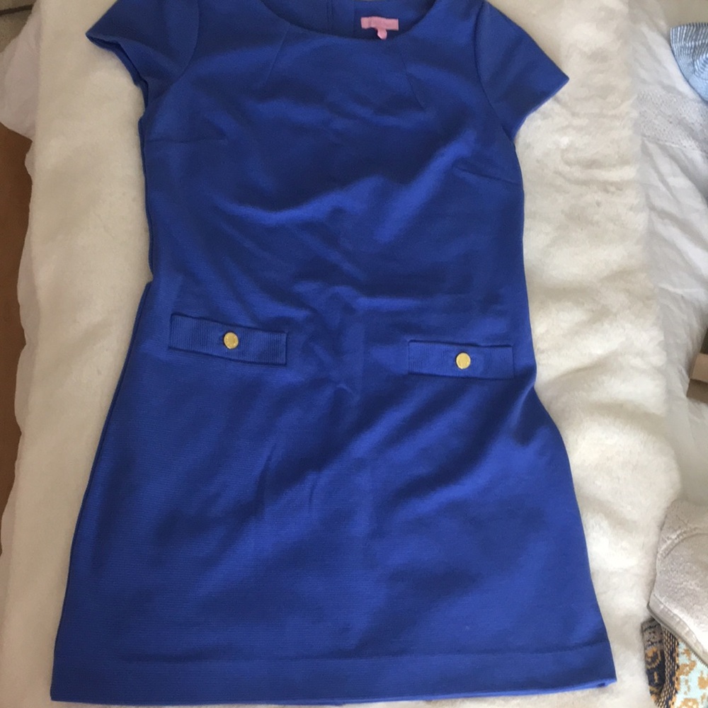 DELETING TODAY Lily Pulitzer Ribbed Blue Dress